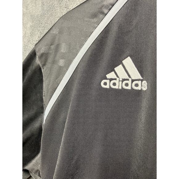 Adidas Jacket Men’s L Black Track Basketball 3-Stripes Climalite Lightweight - Picture 8 of 11